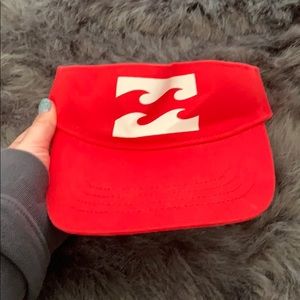 Billabong Red Visor